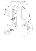 CONTROL PANEL Diagram and Parts List for MC8131XEB0  Whirlpool Wall Oven