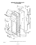 REFRIGERATOR DOOR Diagram and Parts List for ED25PMXRWR0  Whirlpool Refrigerator