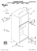 CABINET, LITERATURE Diagram and Parts List for ET6JTKYKT00  Whirlpool Refrigerator