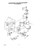 MAGNETRON AND AIR FLOW Diagram and Parts List for KEMS377XBL2  KitchenAid Microwave Oven Combo
