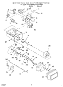 MOTOR AND ICE CONTAINER Diagram and Parts List for CS25AEXHN00  Crosley Refrigerator