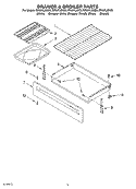 DRAWER AND BROILER Diagram and Parts List for RF367LXKB0  Whirlpool Range