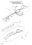 WIRING HARNESS Diagram and Parts List for RS675PXBQ2  Whirlpool Range
