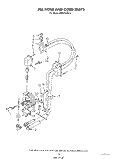 FILL HOSE AND CORD Diagram and Parts List for KPDC601S3  KitchenAid Dishwasher