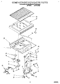 COMPARTMENT SEPARATOR Diagram and Parts List for RT18AKXBW01  Roper Refrigerator