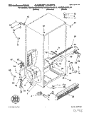 CABINET Diagram and Parts List for KBRS21KABL10  KitchenAid Refrigerator