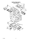 VENTILATION PARTS Diagram and Parts List for MH6700XX0  Whirlpool Microwave