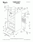 CABINET PARTS Diagram and Parts List for G20EFSB23S6  Whirlpool Refrigerator