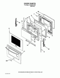 DOOR PARTS Diagram and Parts List for KGRS308XSS0  KitchenAid Range