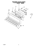 CONTROL PANEL Diagram and Parts List for KEBI200YBL3  KitchenAid Wall Oven