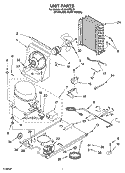 UNIT PARTS Diagram and Parts List for KUIA18PNLS1  KitchenAid Ice Maker