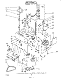DRIVE Diagram and Parts List for LA5580XPW0  Whirlpool Washer