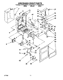 DISPENSER FRONT Diagram and Parts List for KTRS25QAAL11  KitchenAid Refrigerator