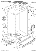 CABINET PARTS Diagram and Parts List for KSSS42QMB00  KitchenAid Refrigerator
