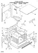 OVEN, LITERATURE Diagram and Parts List for KEBS107BAL1  KitchenAid Wall Oven