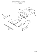 TOP VENTING, OPTIONAL Diagram and Parts List for RBS270PDB1  Whirlpool Wall Oven