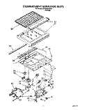 COMPARTMENT SEPARATOR Diagram and Parts List for ET25DMXXN01  Whirlpool Refrigerator