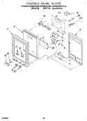 CONTROL PANEL Diagram and Parts List for KEMS306XWH6  KitchenAid Wall Oven
