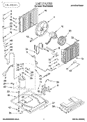 UNIT, LITERATURE Diagram and Parts List for BPAC1800BS0  KitchenAid Air Conditioner