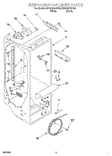 REFRIGERATOR LINER Diagram and Parts List for 6ED22DQXFB03  Whirlpool Refrigerator