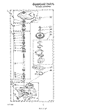 GEARCASE Diagram and Parts List for LA6055XSW2  Whirlpool Washer