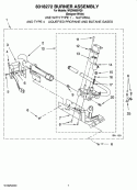 8318272 BURNER ASSEMBLY, OPTIONAL PARTS (NOT INCLUDED) Diagram and Parts List for WGD5600VQ0  Whirlpool Dryer