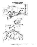 MACHINE BASE Diagram and Parts List for LA5200XTG1  Whirlpool Washer