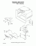 FREEZER LINER PARTS Diagram and Parts List for EB2SHKXVD03  Whirlpool Refrigerator