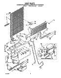 UNIT Diagram and Parts List for ET18GKXWW10  Whirlpool Refrigerator