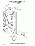 REFRIGERATOR LINER PARTS Diagram and Parts List for BRS70FRANA01  Whirlpool Refrigerator
