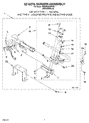 8318276 BURNER ASSEMBLY Diagram and Parts List for 7MGGW9200MW0  Whirlpool Dryer