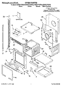 OVEN PARTS Diagram and Parts List for KEMC377KBT02  KitchenAid Microwave Oven Combo
