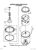 AGITATOR, BASKET AND TUB Diagram and Parts List for TAWL400WW0  Estate Washer
