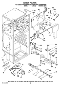 LINER PARTS Diagram and Parts List for MTB1854VRW00  Whirlpool Refrigerator