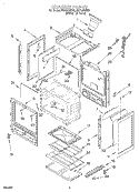 CHASSIS Diagram and Parts List for FGS335EW0  Roper Range