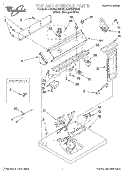SECTION Diagram and Parts List for 6LER5434BQ2  Whirlpool Dryer