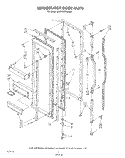 REFRIGERATOR DOOR Diagram and Parts List for KSRF22DTWH00  KitchenAid Refrigerator