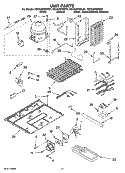 UNIT PARTS Diagram and Parts List for KSCS23FSBT01  KitchenAid Refrigerator