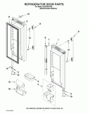 REFRIGERATOR DOOR PARTS Diagram and Parts List for GX2FHDXVY06  Whirlpool Refrigerator