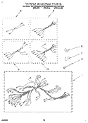WIRING HARNESS Diagram and Parts List for KDDT207BBL5  KitchenAid Range
