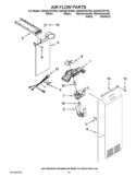 AIR FLOW PARTS Diagram and Parts List for GSS30C7EYW03  Whirlpool Refrigerator
