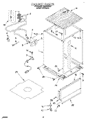 CABINET Diagram and Parts List for DP8700XBN1  Whirlpool Dishwasher