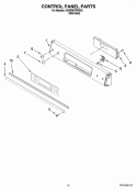 CONTROL PANEL PARTS, OPTIONAL PARTS (NOT INCLUDED) Diagram and Parts List for KDSS907SSS03  KitchenAid Range