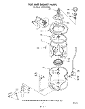 GEAR CASE Diagram and Parts List for LA6800XKW3  Whirlpool Washer