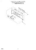 CONTROL PANEL, LITERATURE Diagram and Parts List for GBS277PDQ0  Whirlpool Wall Oven