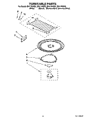 TURNTABLE PARTS Diagram and Parts List for MH1170XST2  Whirlpool Microwave