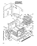 OVEN Diagram and Parts List for RS600BXYH2  Whirlpool Range