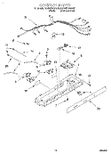 CONTROL Diagram and Parts List for KSRB27QGBL00  KitchenAid Refrigerator