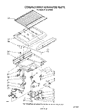 COMPARTMENT SEPARATOR Diagram and Parts List for RT14CKXVW00  Roper Refrigerator