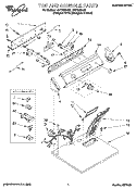 SECTION Diagram and Parts List for LEC7646DZ0  Whirlpool Dryer